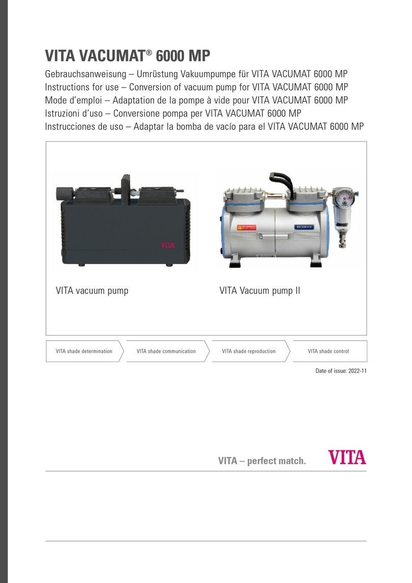 vita VACUMAT 6000 MP Instructions for use