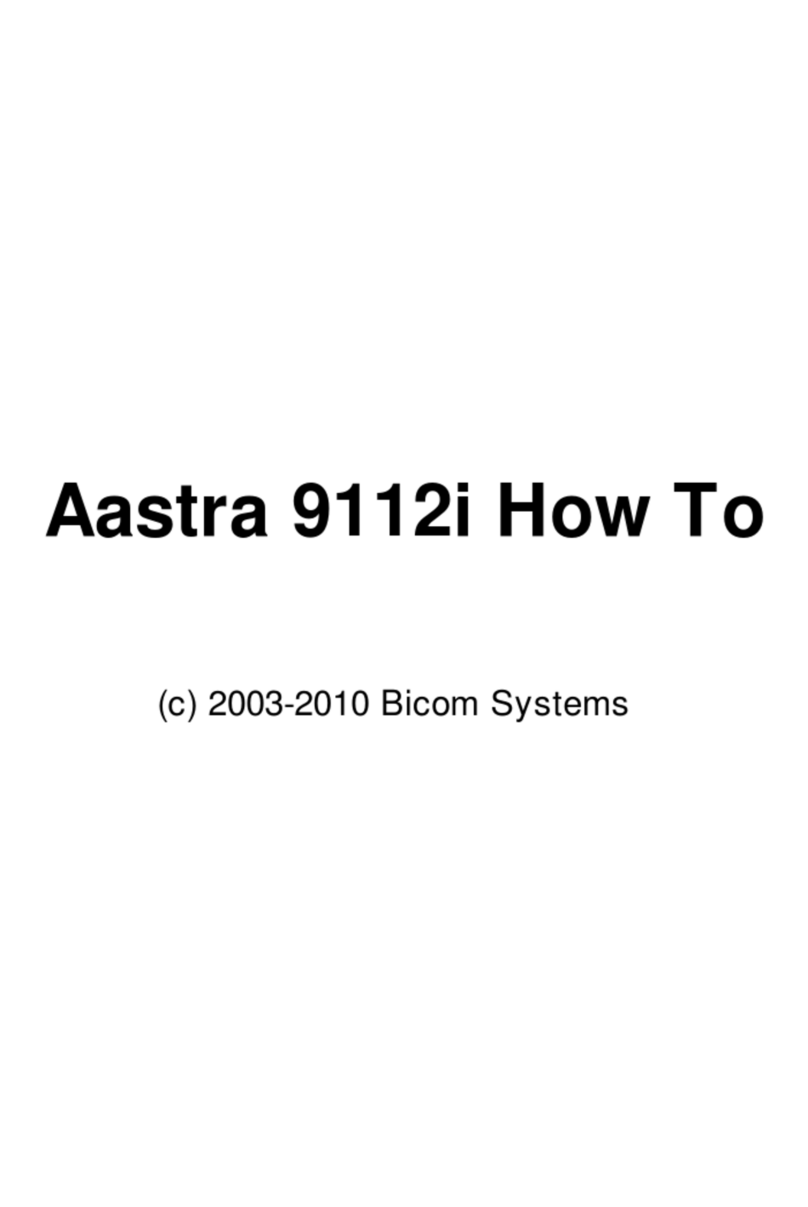 Bicom Systems Aastra 9112i Installation and user guide
