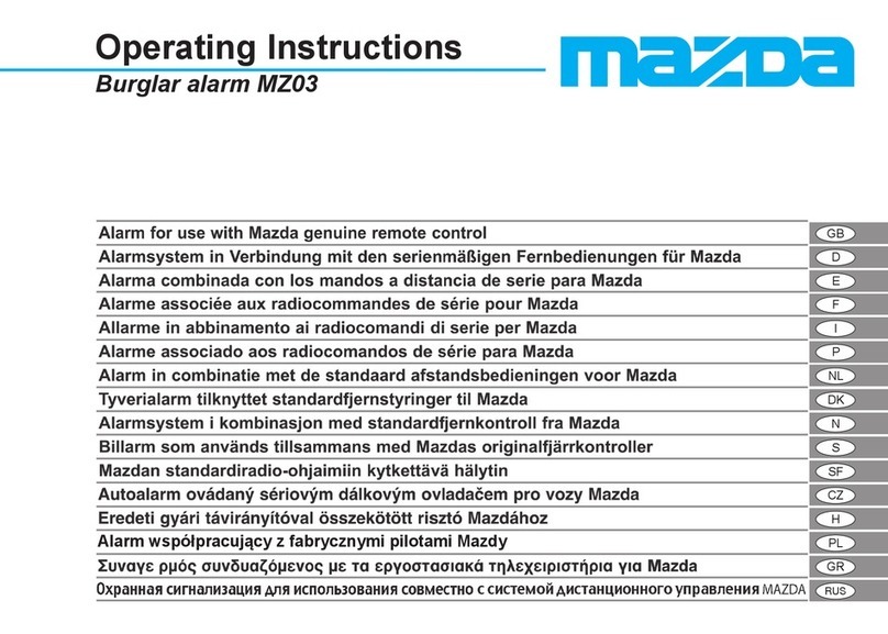 Mazda MZ03 operating instructions