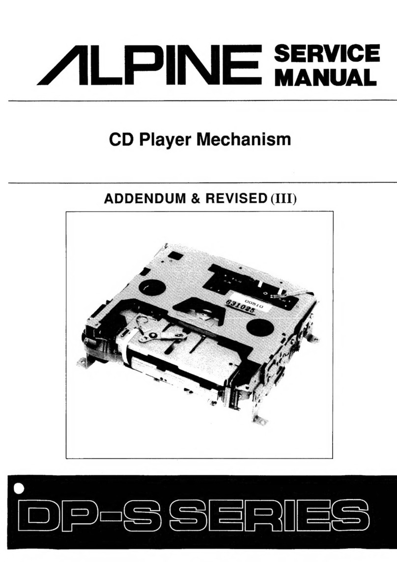 Alpine DP-S Series Service manual