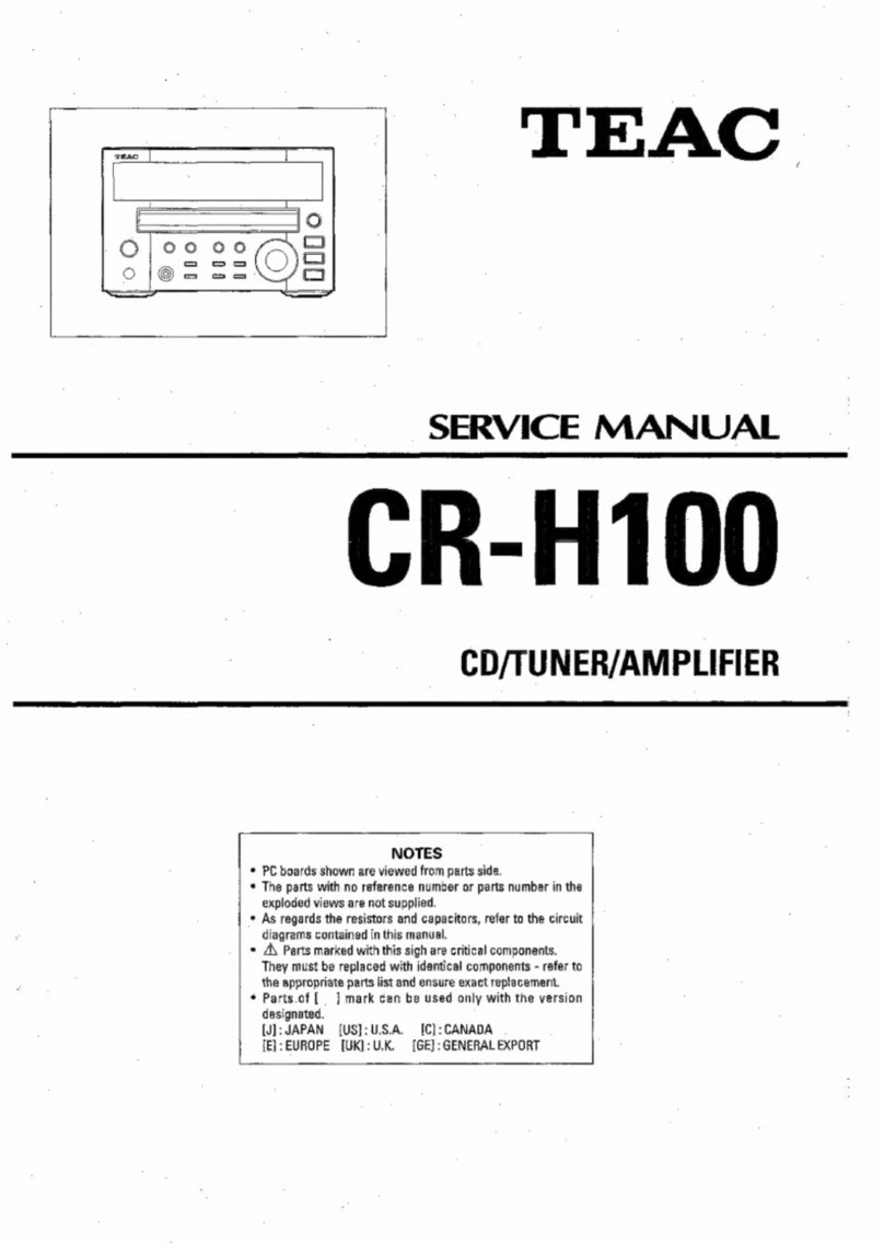 Teac CR-H100 Service manual