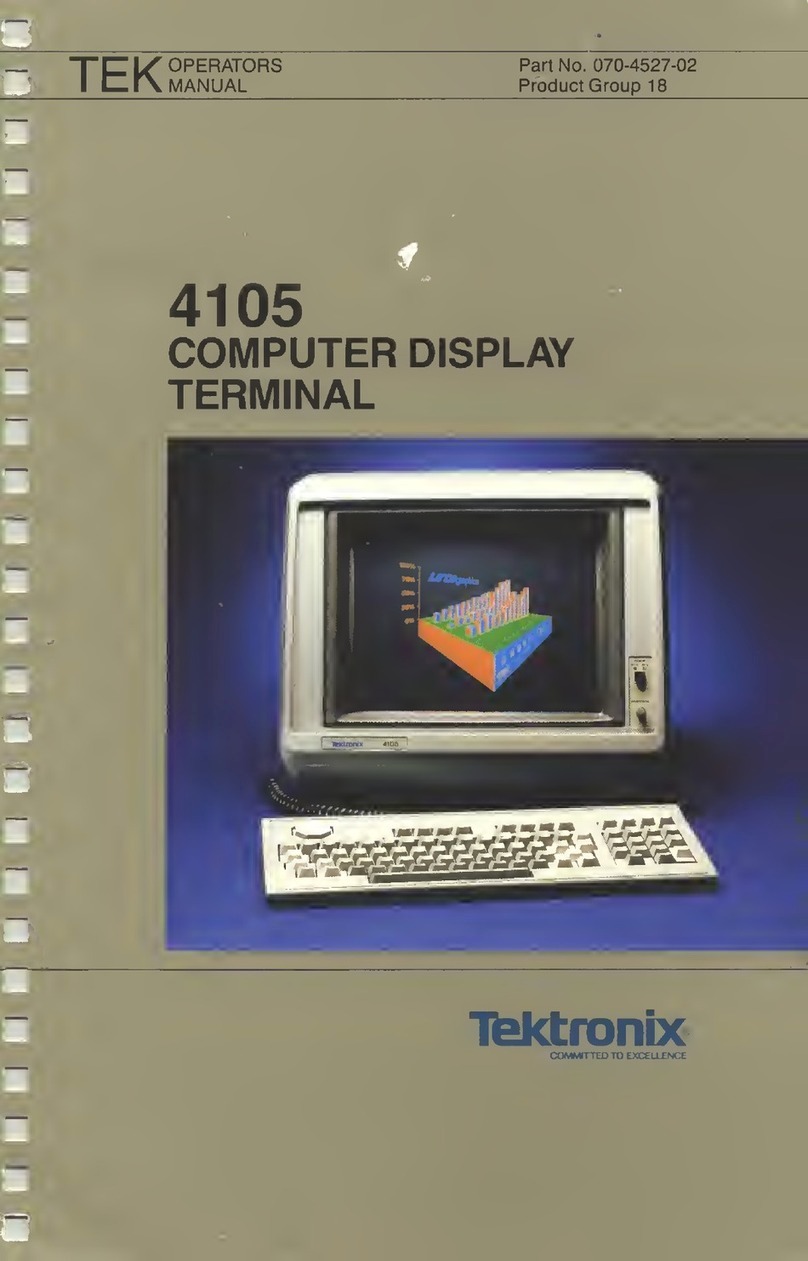 Tektronix 4105 User manual
