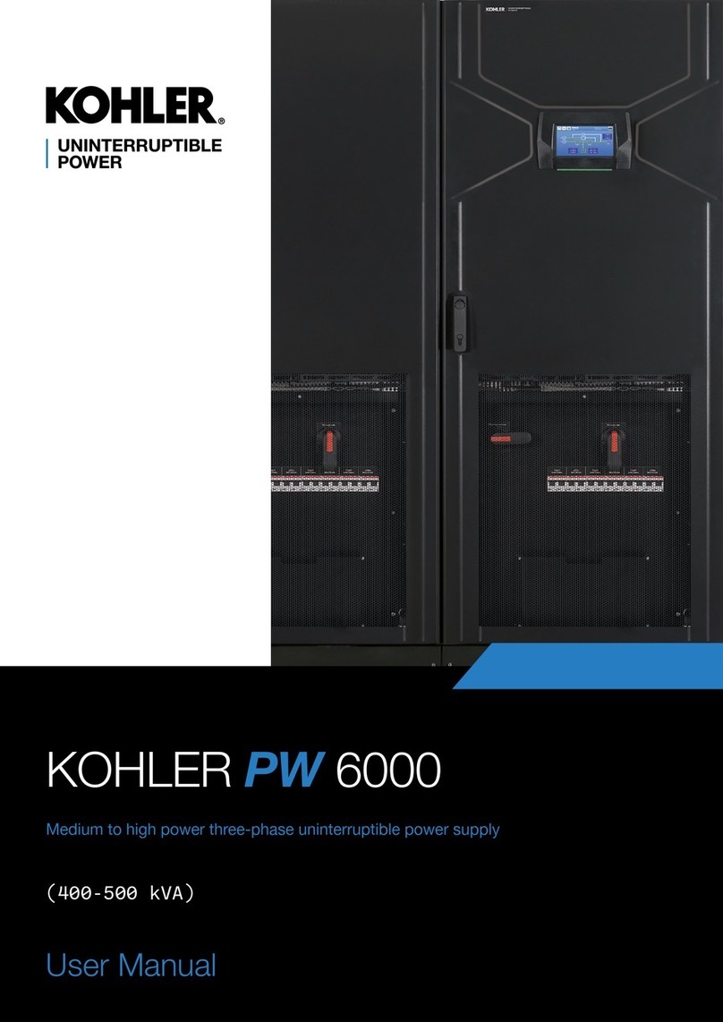 Kohler PW 6000 user manual