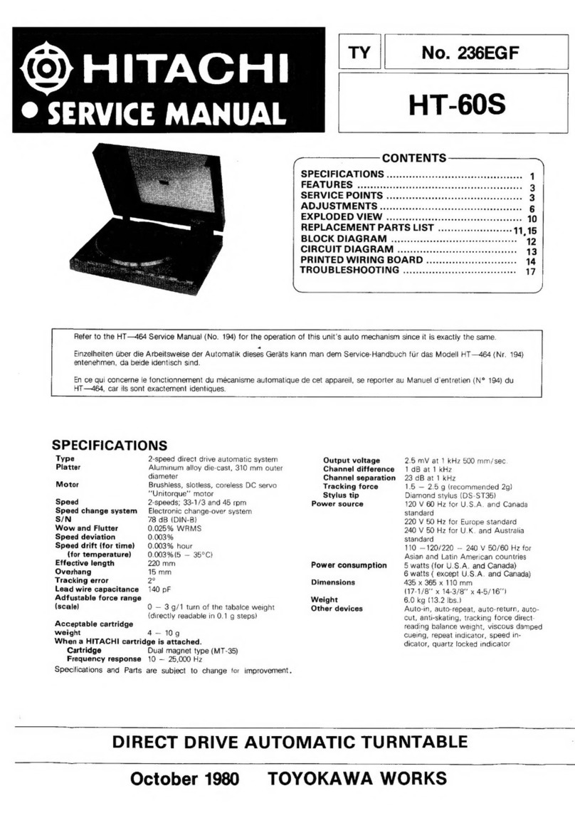 Hitachi HT-60S Service manual