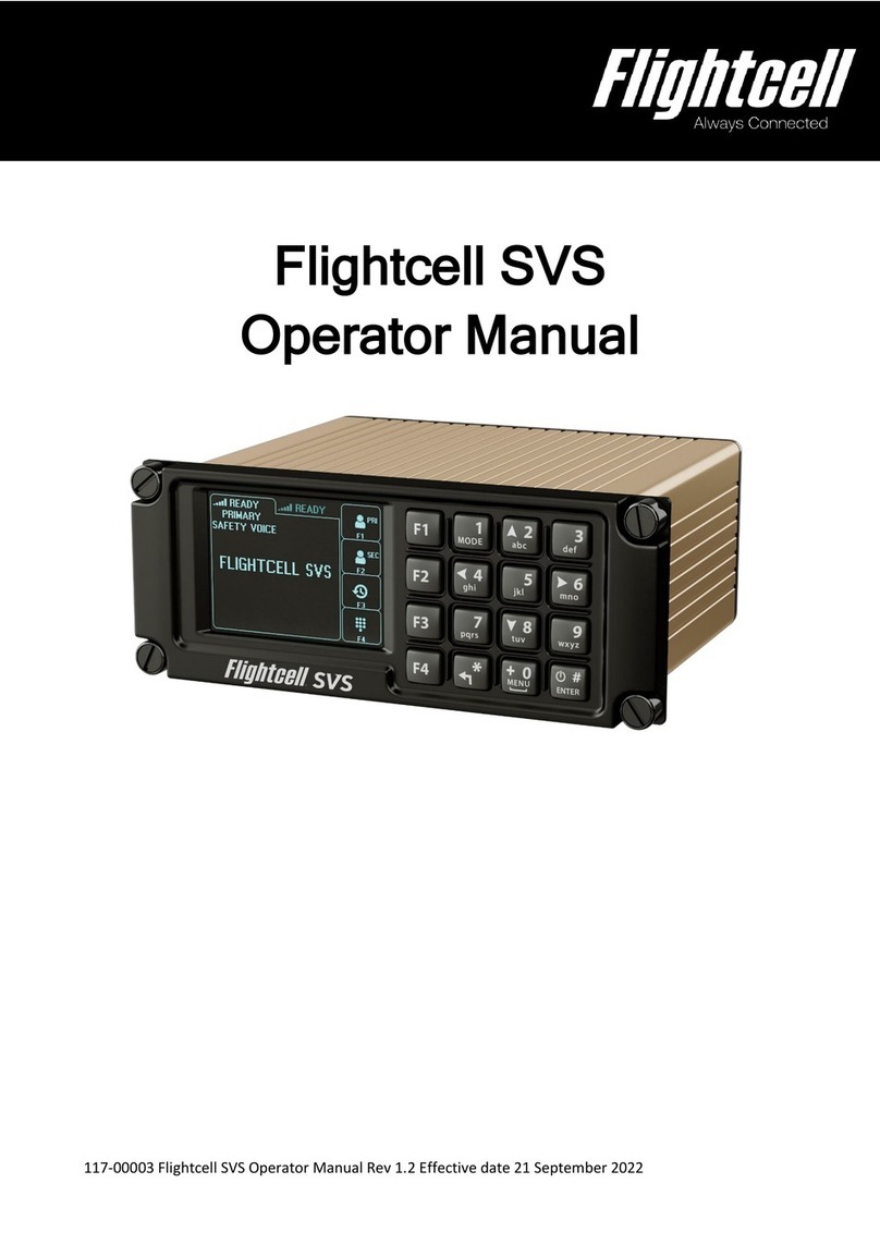 Flightcell SVS User manual