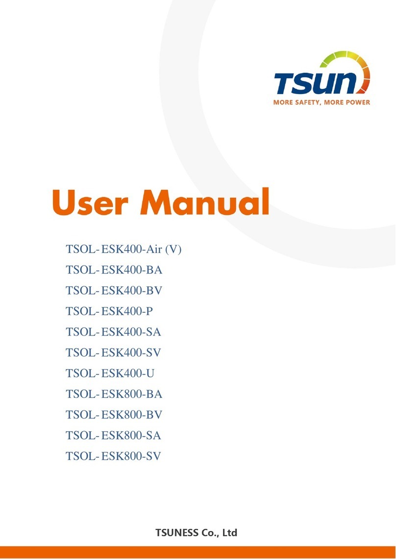 Tsun TSOL-ESK400-Air (V) User manual