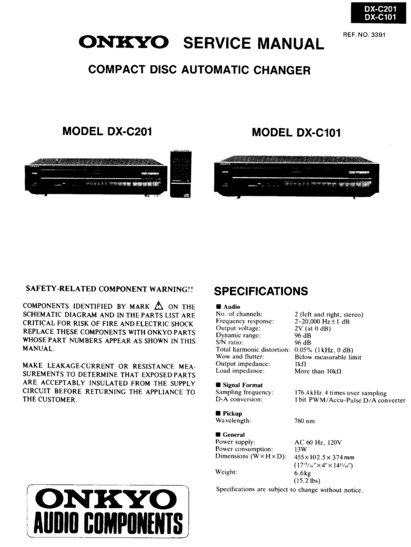 Onkyo DX-C201 User manual