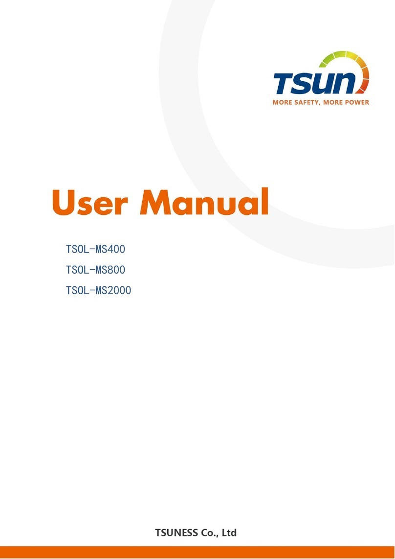 Tsun TSOL-MS400 User manual