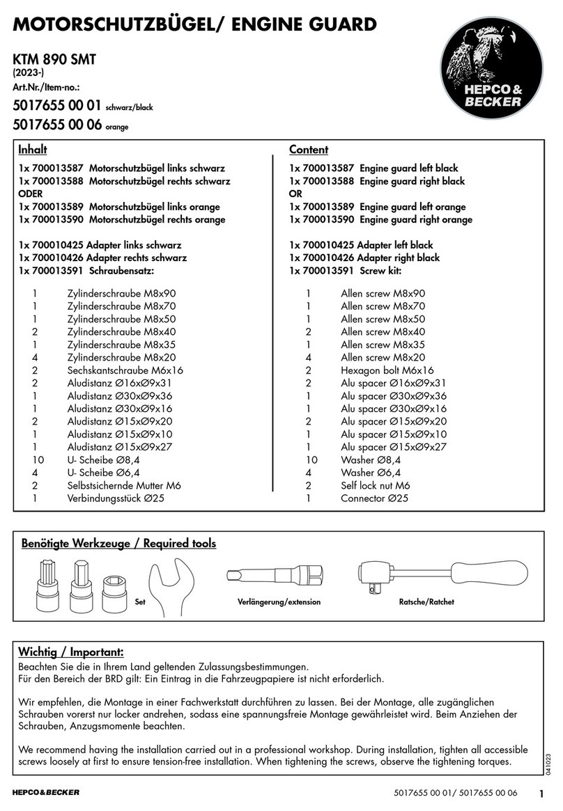 hepco & becker 5017655 00 01 User manual