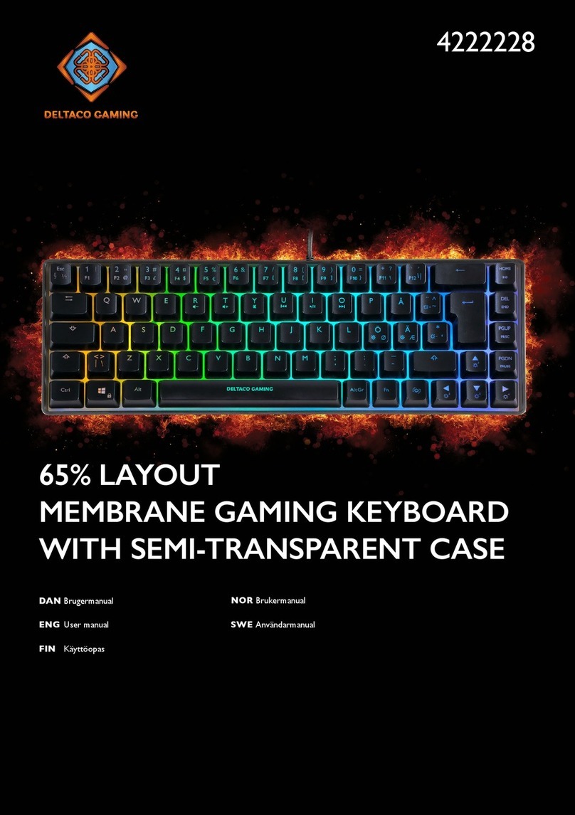 Deltaco Gaming 4222228 User manual