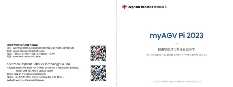 Elephant Robotics myAGV Pi 2023 User manual