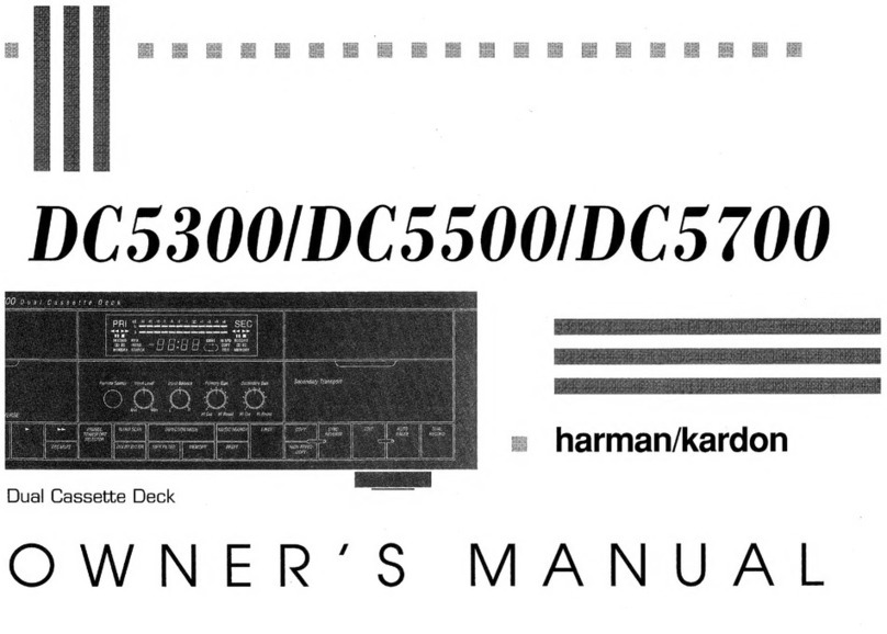 Harman Kardon DC5300 User manual Harman Kardon DC5300 User manual
