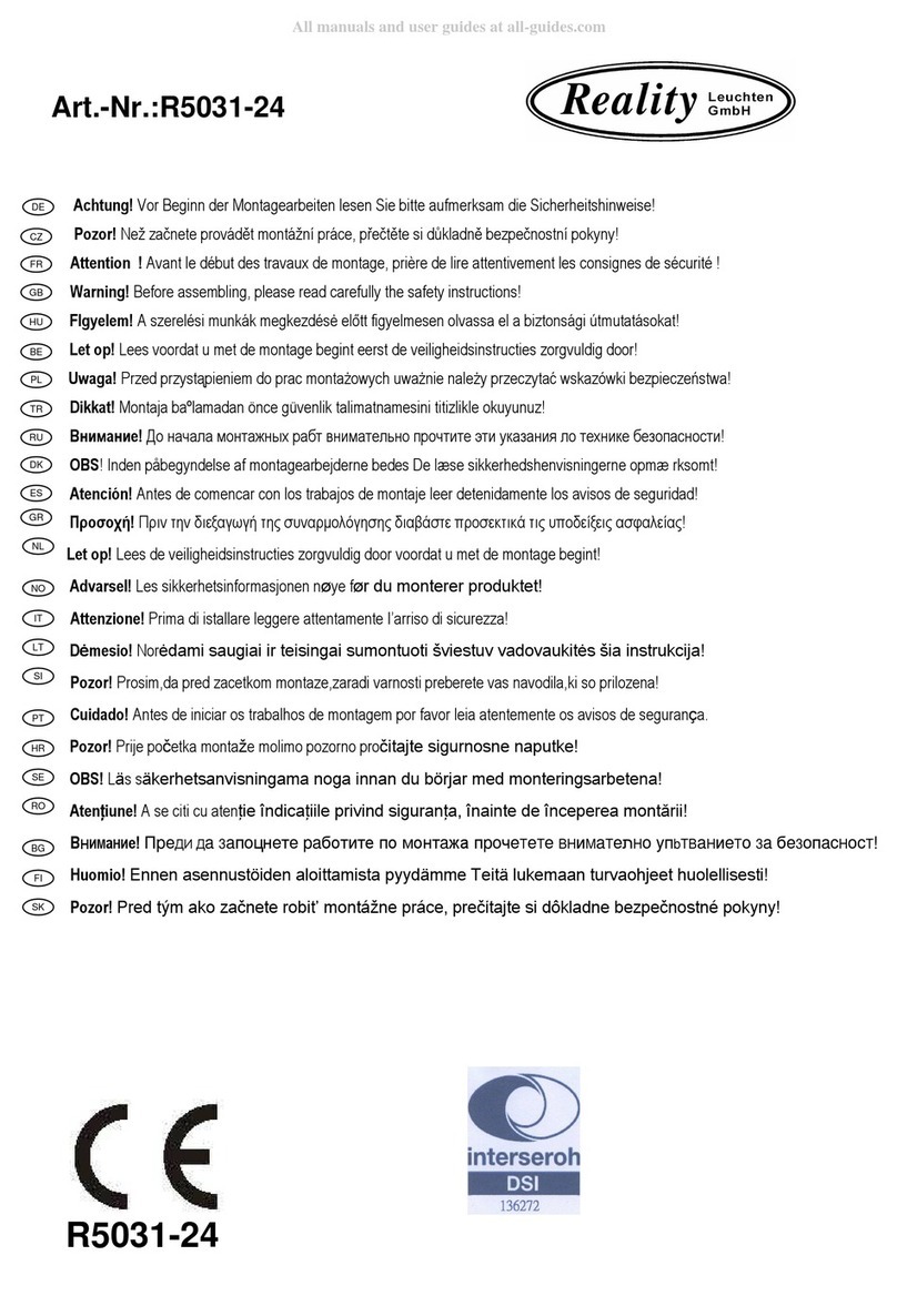 RealitY R5031-24 quick start guide