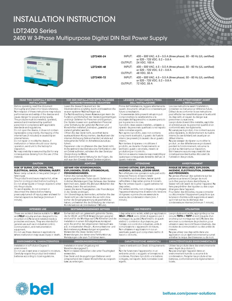 BEL LDT2400 Series Installation instruction