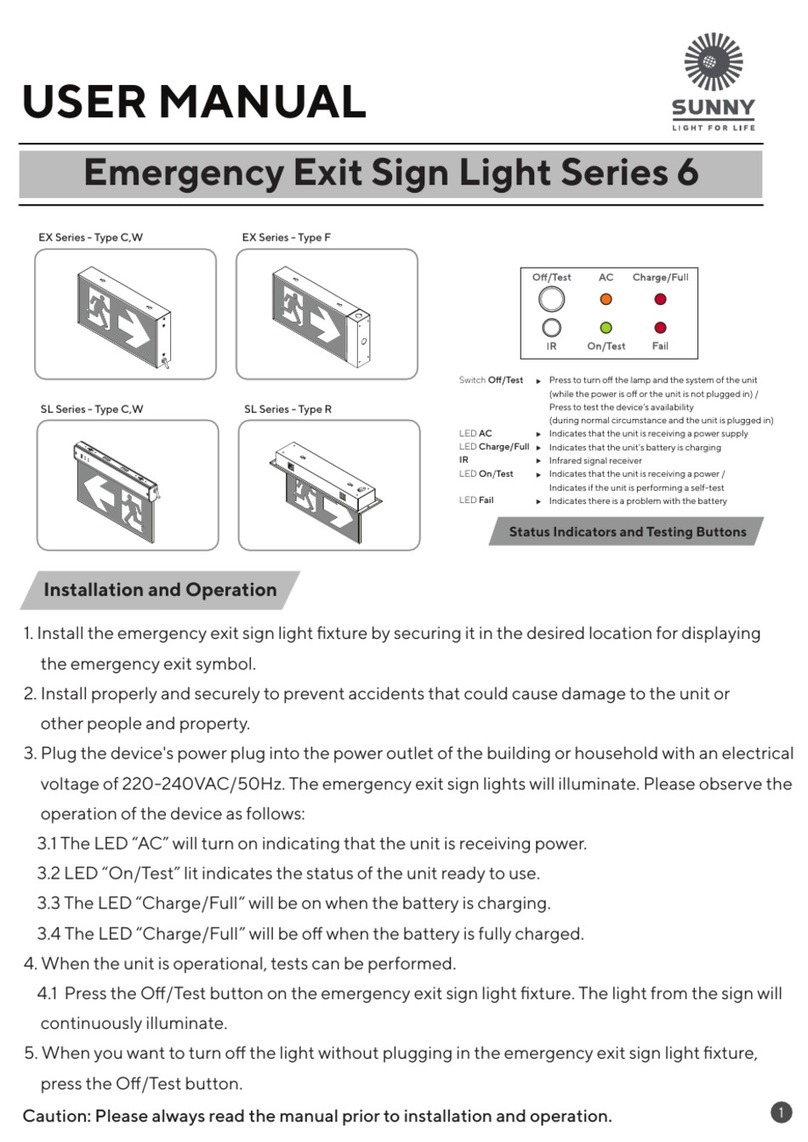 Sunny 6 Series User manual