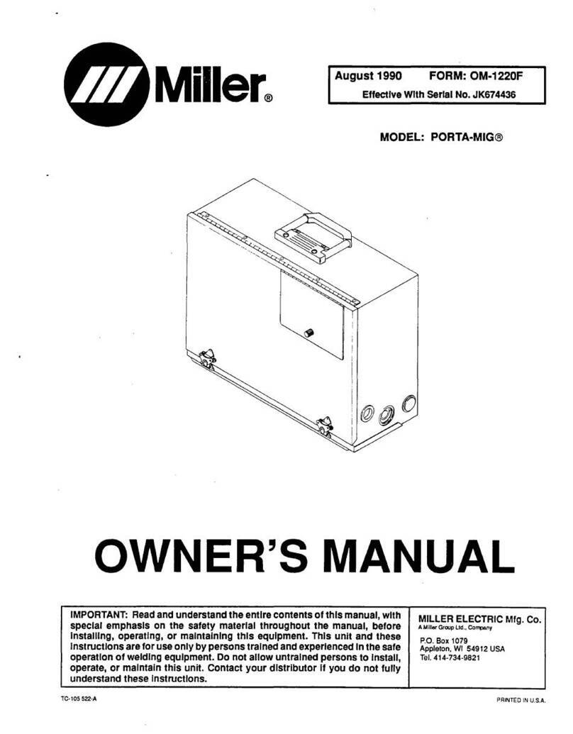 Miller PORTA-MIG owner's manual
