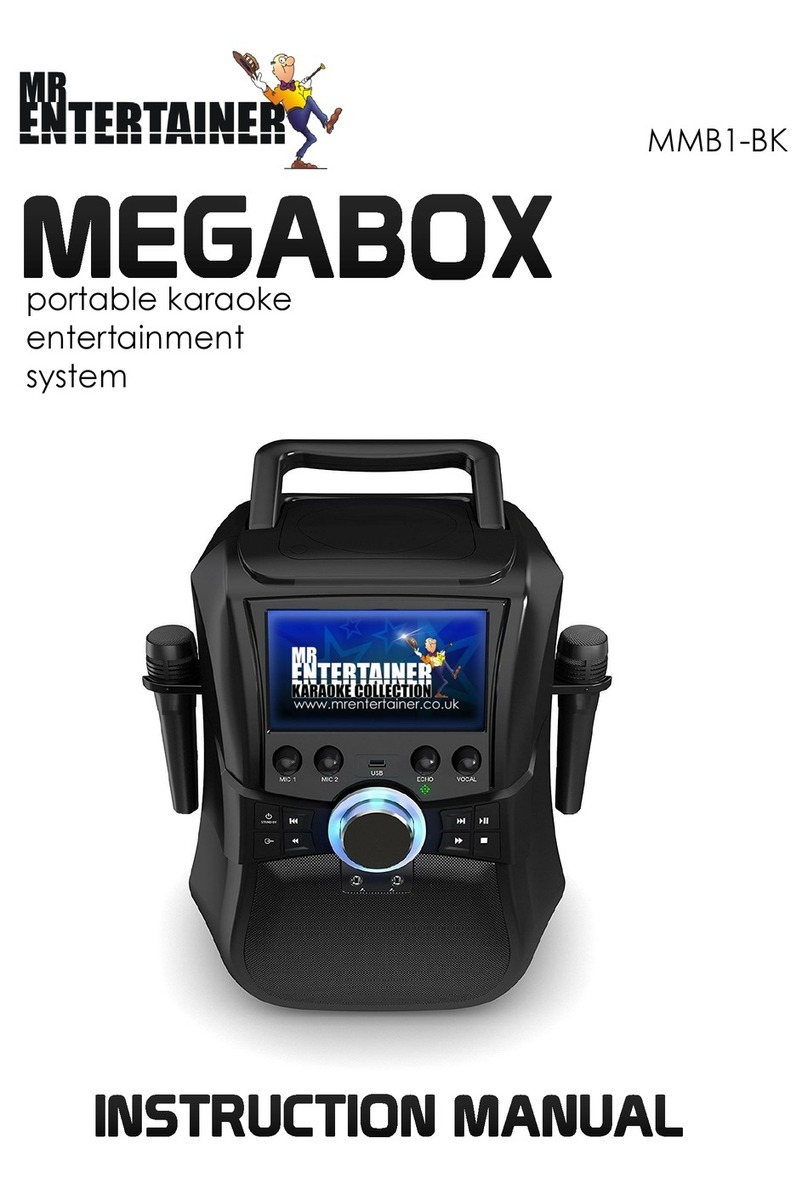 Mr. Entertainer MEGABOX MMB1-BK instruction manual