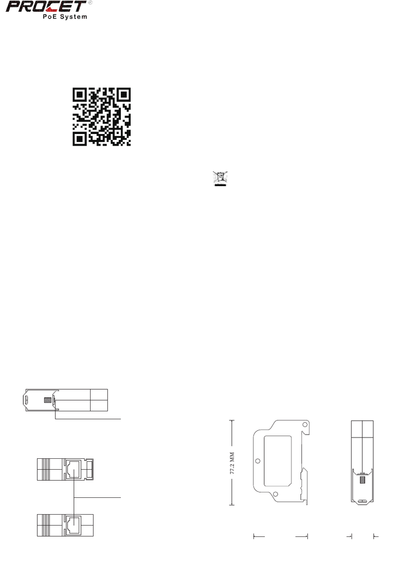 PROCET PT-PR01G-DIN user manual