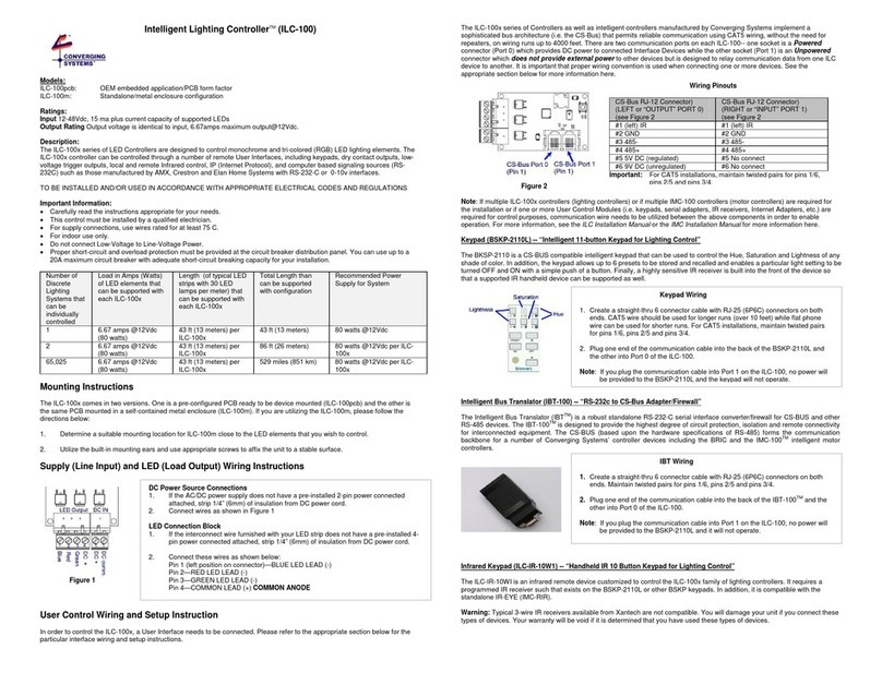Converging Systems ILC-100 Series quick start guide