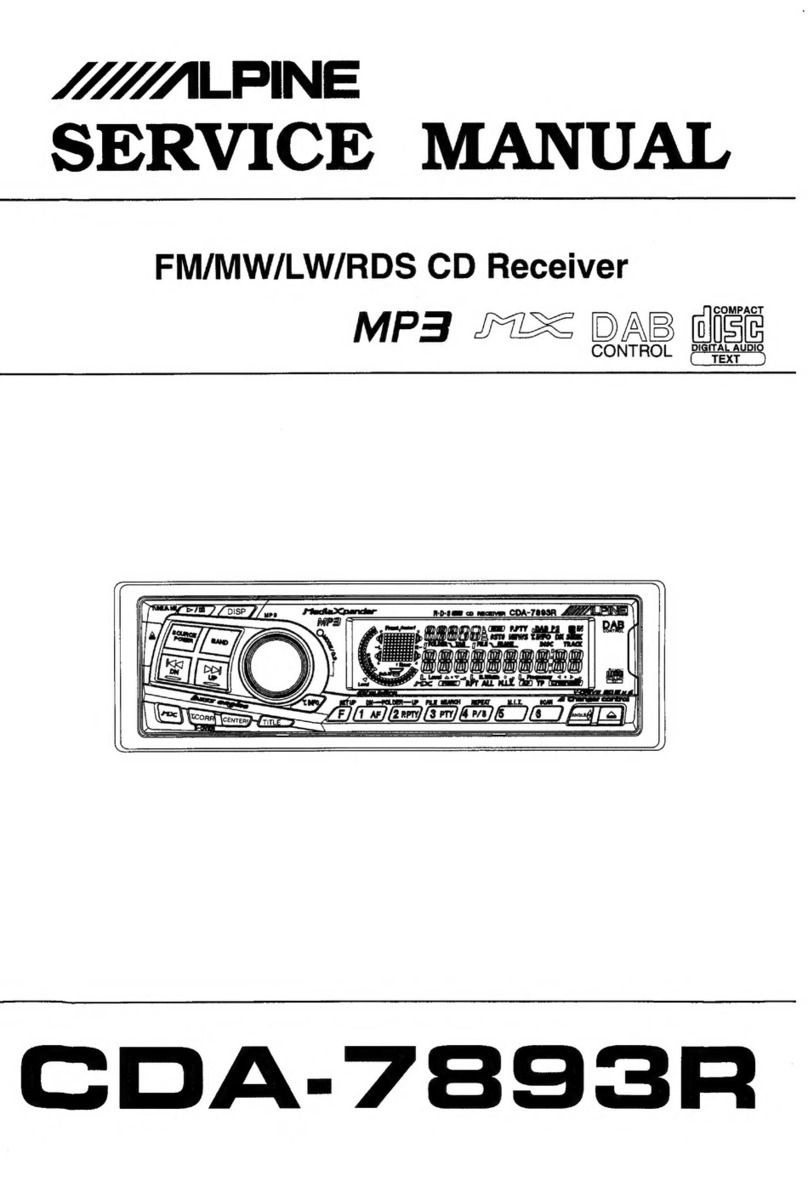 Alpine CDA-7893R Service manual