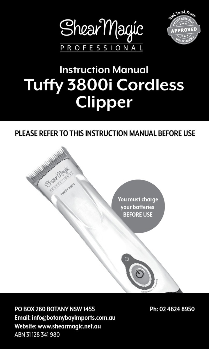 Shear Magic PROFESSIONAL Tuffy 3800i instruction manual Shear Magic PROFESSIONAL Tuffy 3800i instruction manual