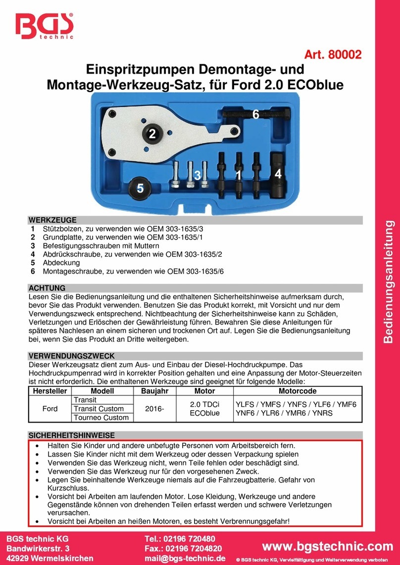 BGS technic 80002 instruction manual