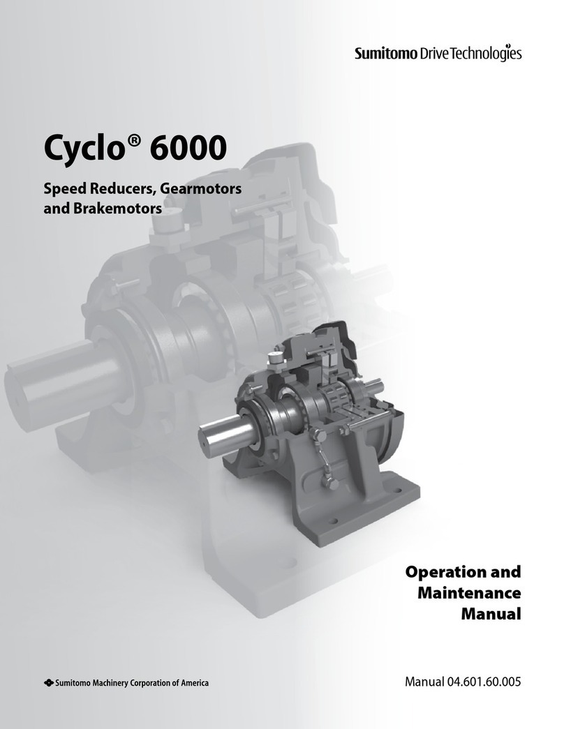 Sumitomo Drive Technologies Cyclo 6000 Operation and maintenance manual