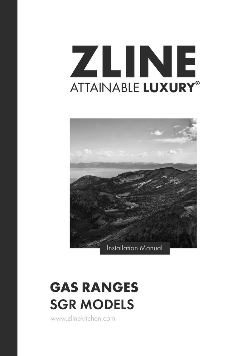 Zline SGR30 Series User manual