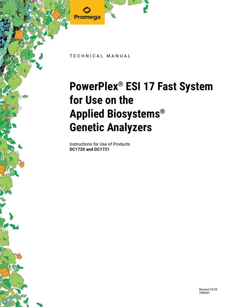 Promega PowerPlex ESI 17 Fast System Technical manual