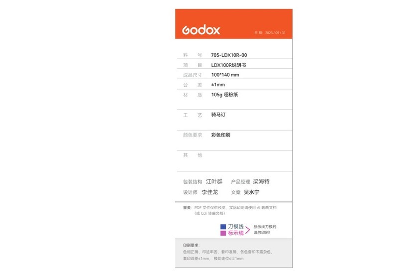 Godox LDX100 R User manual