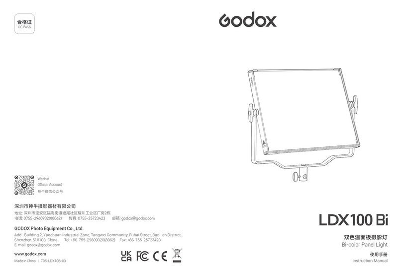 Godox LDX100 Bi instruction manual
