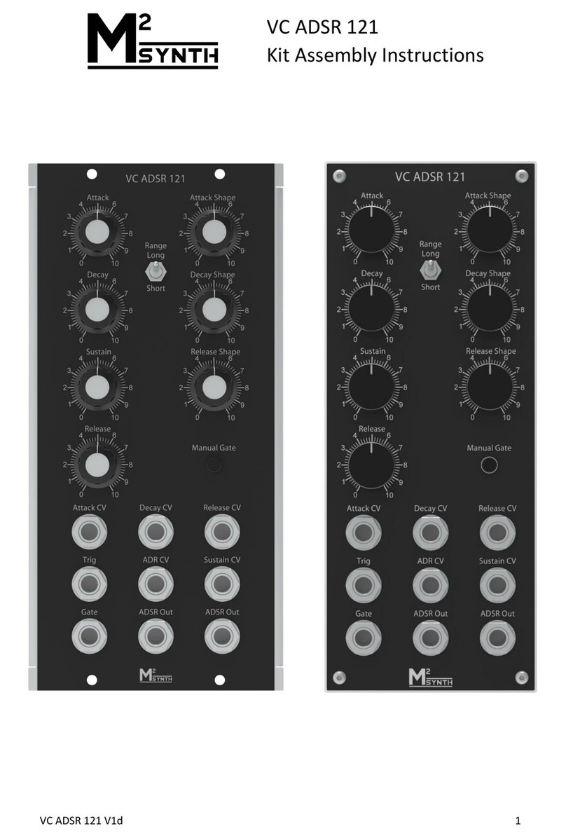 M2SYNTH VC ADSR 121 Assembly instructions
