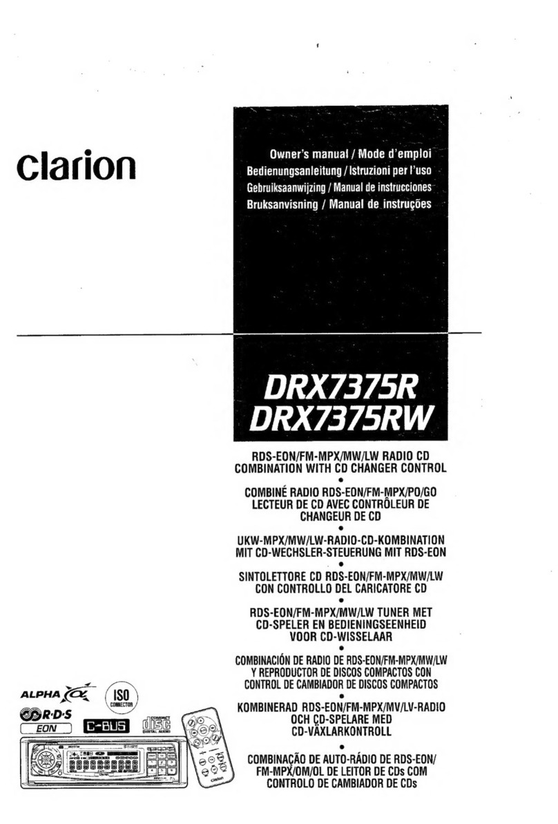 Clarion DRX7375R User manual