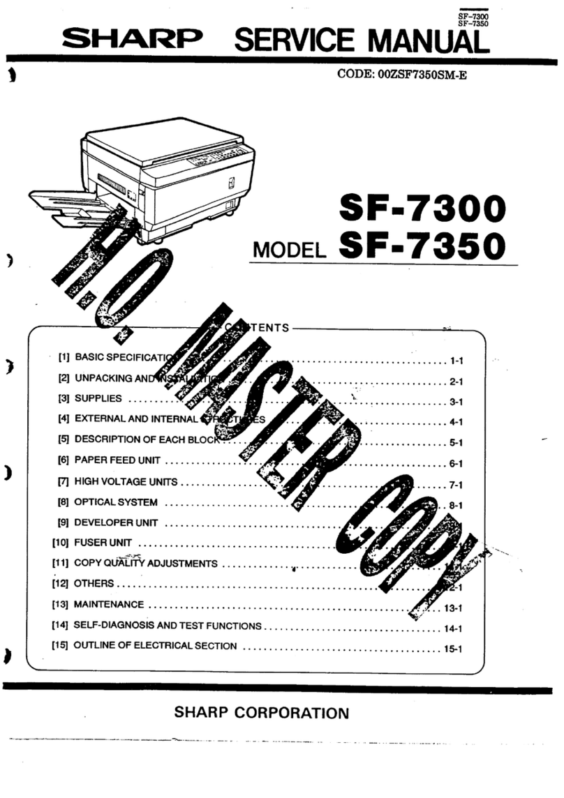 Sharp SF-7300 User manual