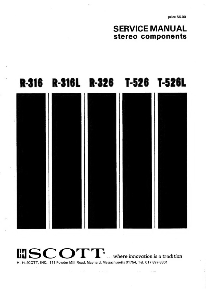 Scott R-316 Service manual