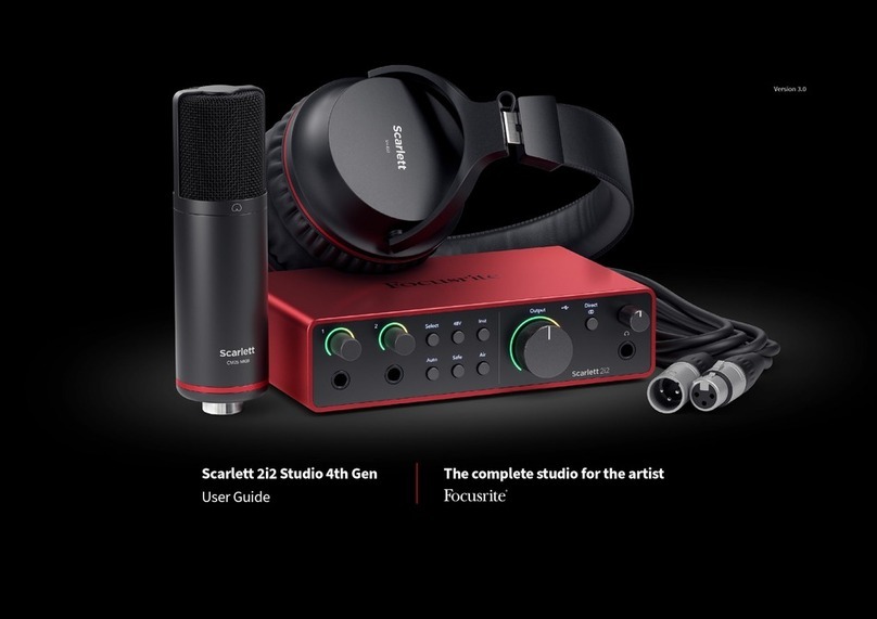 Focusrite Scarlett 2i2 Studio 4th Gen user guide