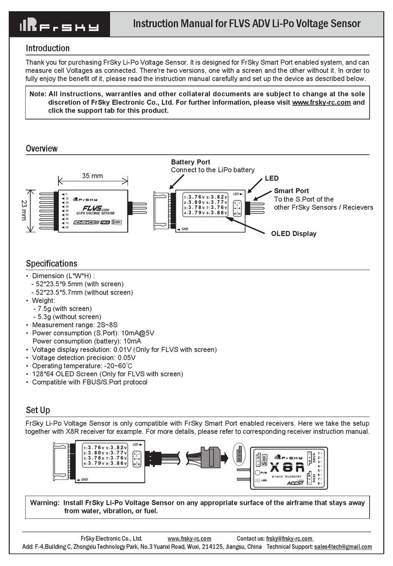 FrSky FLVS ADV User manual