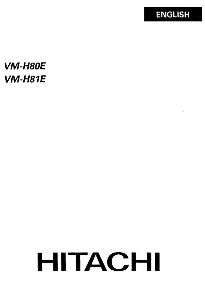 Hitachi VM-H80E manual