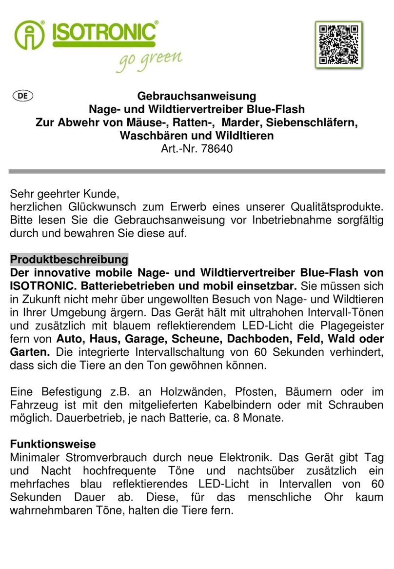 Isotronic 78640 User manual
