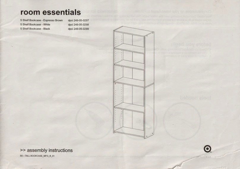 Room essentials dpci 249-05-0297 Assembly instructions Room essentials dpci 249-05-0297 Assembly instructions