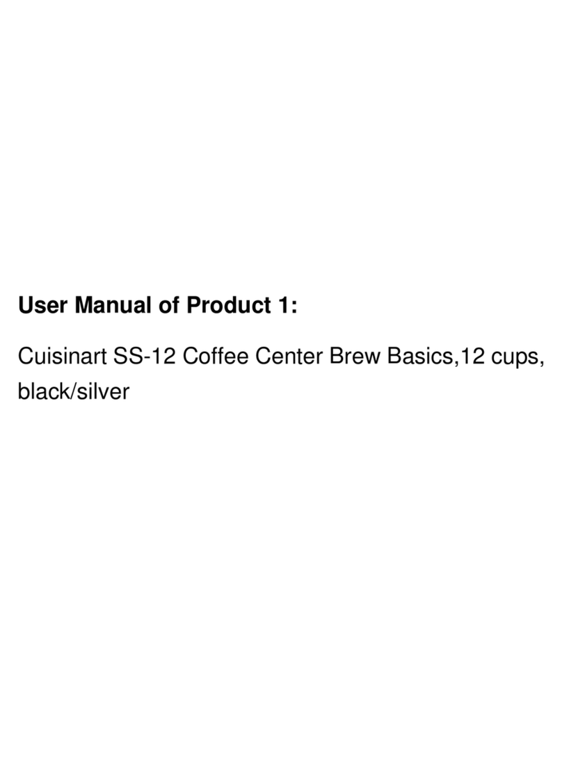 Cuisinart Coffee Center Brew Basics SS-12 Instruction booklet