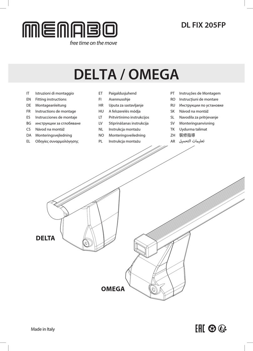 Menabo DELTA DL FIX 205 FP Fitting instructions