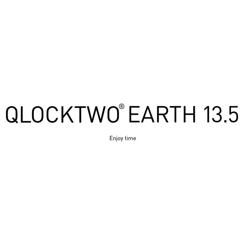 QLOCKTWO EARTH 13.5 User manual