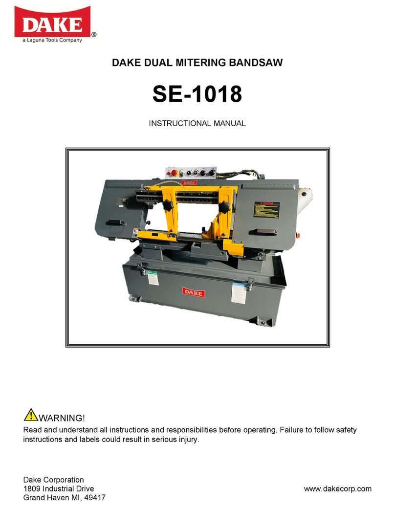 Laguna Tools DAKE SE-1018 Instructional manual