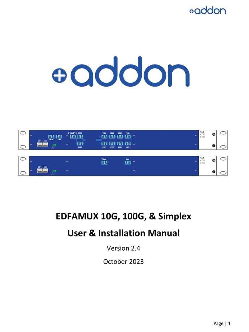 ADDON EDFAMUX 10G User & installation manual