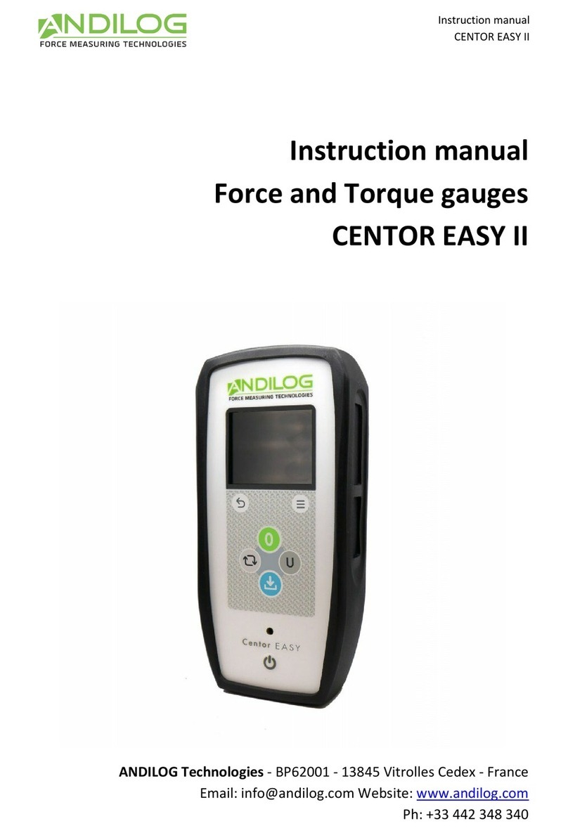 ANDILOG CENTOR EASY II instruction manual ANDILOG CENTOR EASY II instruction manual