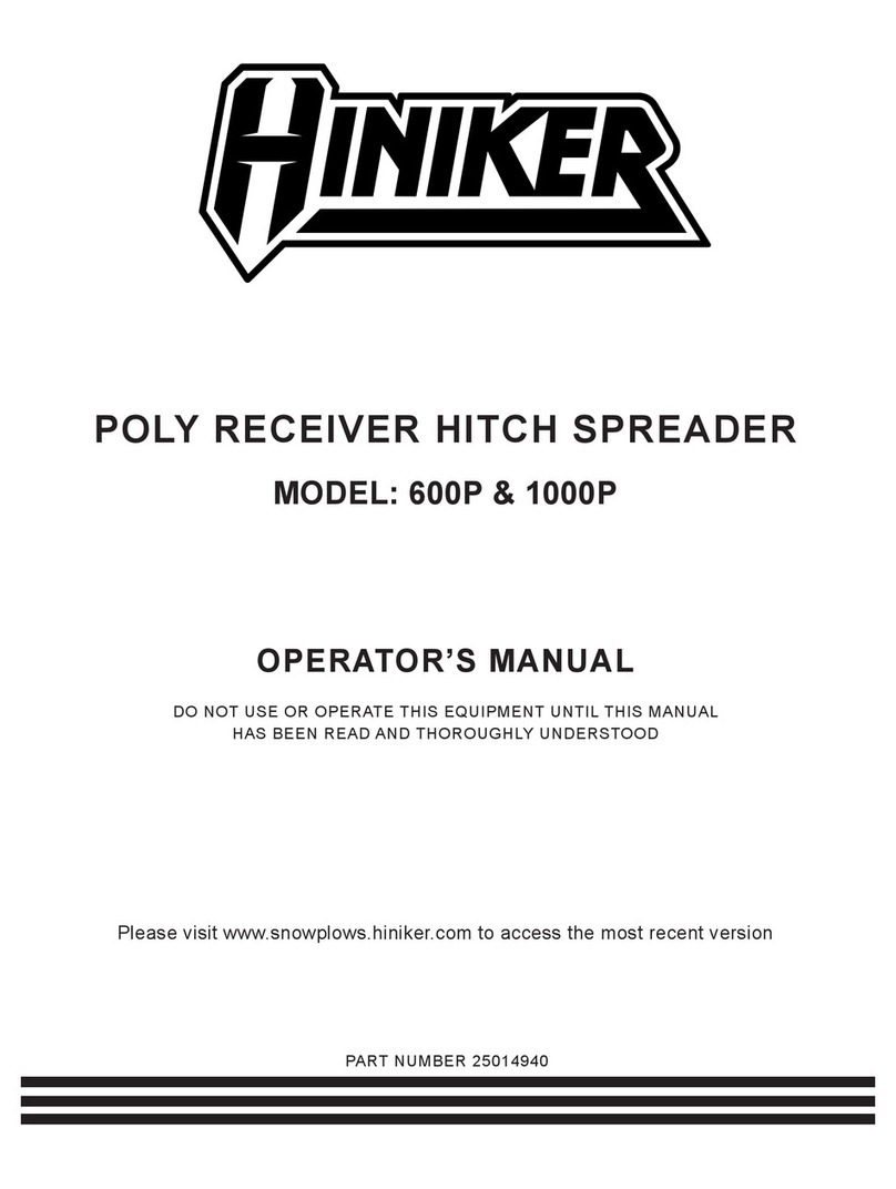 Hiniker 600P Operator's manual