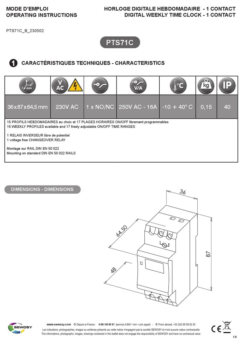 Sewosy PTS71C operating instructions