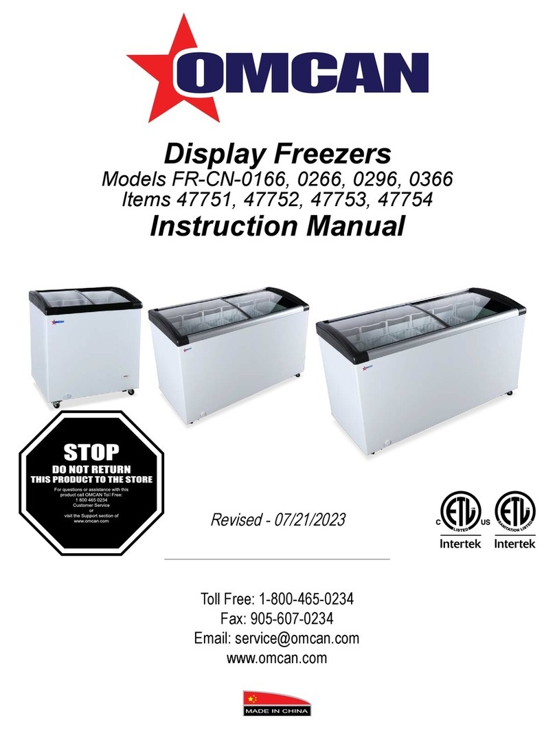 Omcan FR-CN-0166 instruction manual