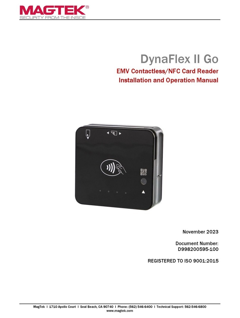 Magtek DynaFlex II Go User manual